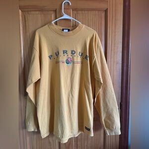 Vintage Y2K Jansport Purdue University Rose Bowl Long Sleeve USA Made L